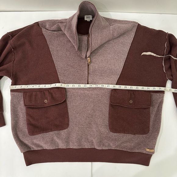 BKE Quarter Zip Pullover Red X-Large - Picture 9 of 15